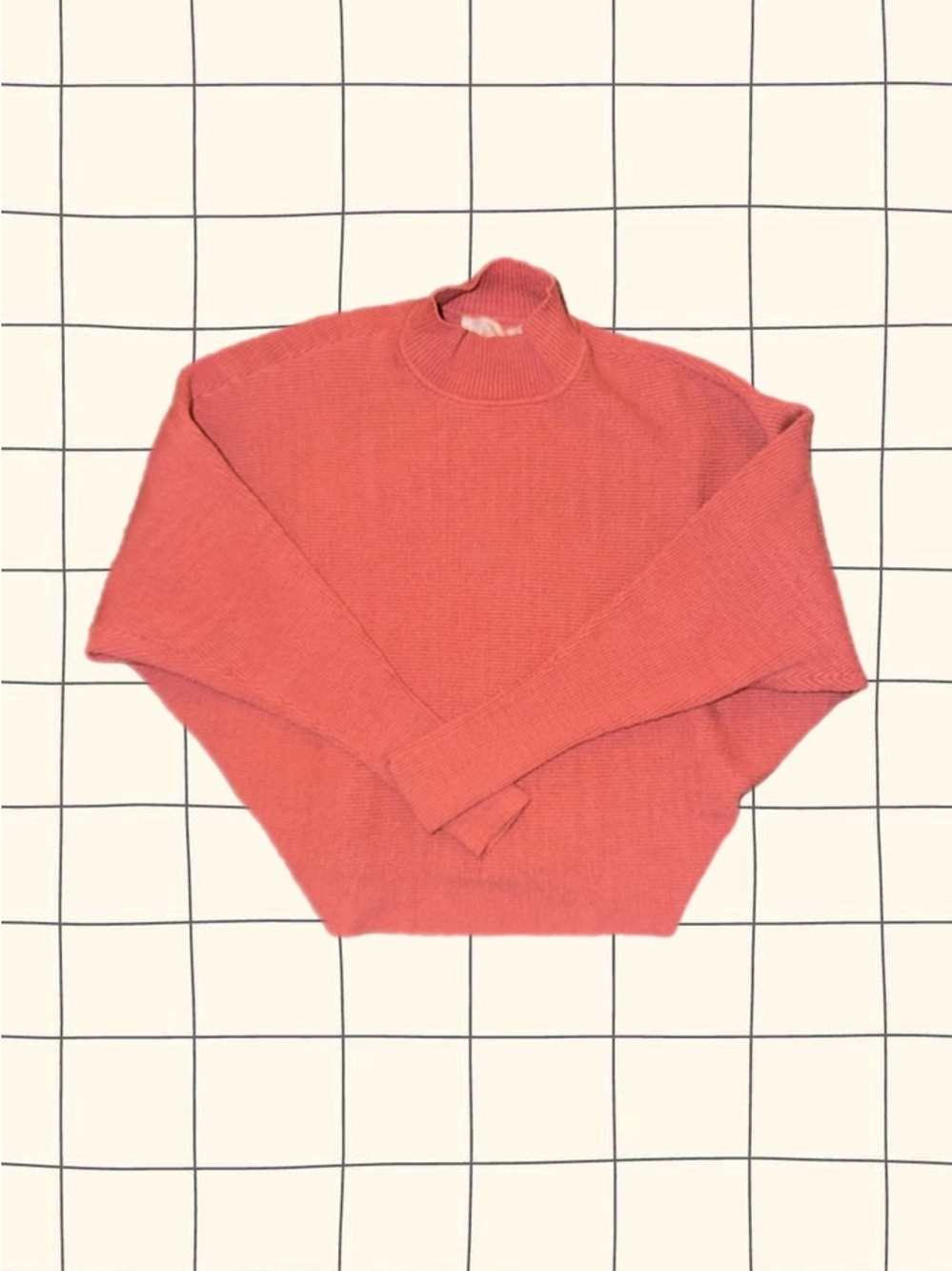 Philosophy - Coral Mock-Neck Knit Sweater